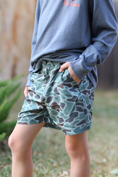 Youth Shorts - Retro Duck Camo - BURLEBO