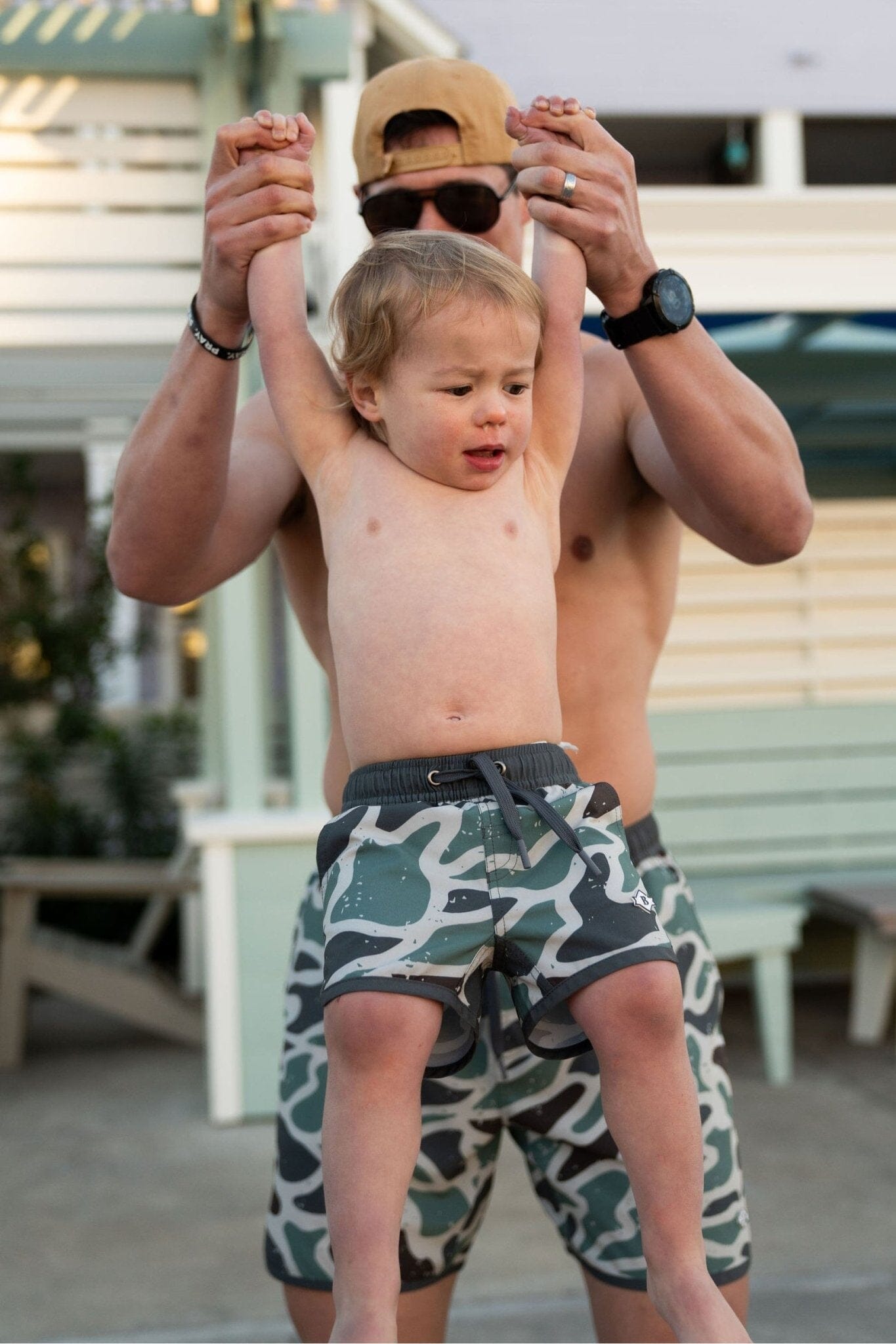 Youth Swim Trunk Jumbo Retro Duck Camo BURLEBO