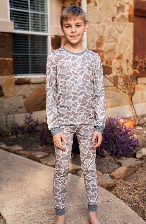 Youth & Toddler - Pajama Set - Classic Deer Camo - BURLEBO